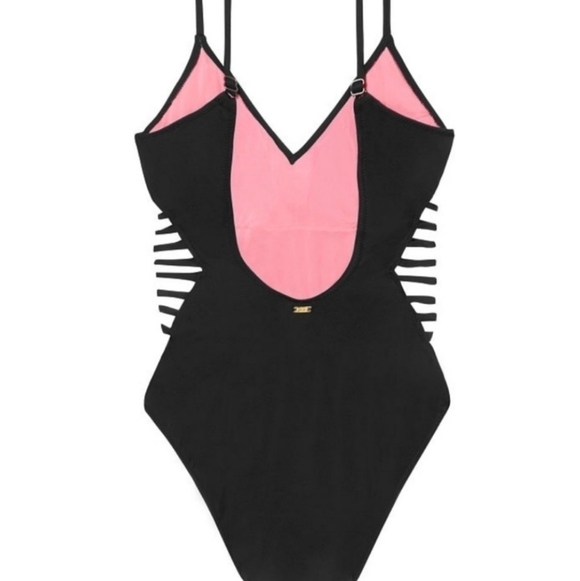 VS PINK STRAPPY SIDE RIBBED ONE PIECE▪︎S - Picture 5 of 11